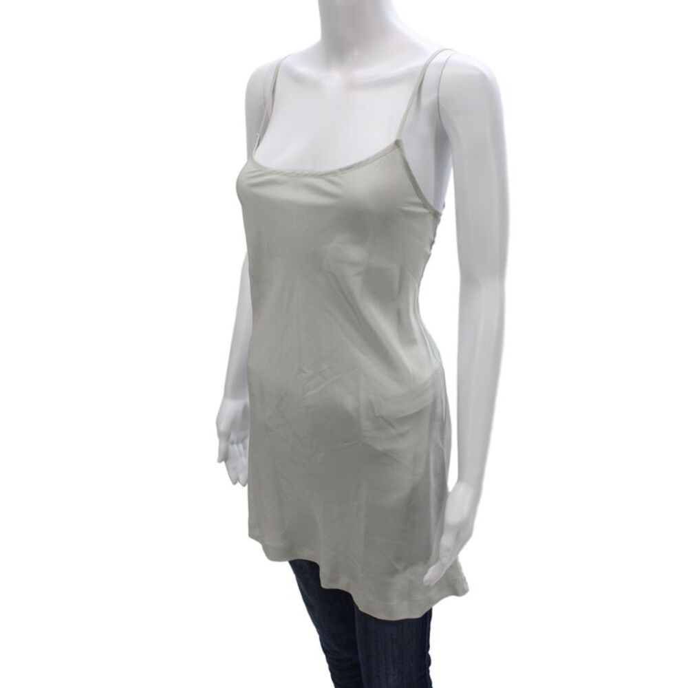 Sportmax Code Womens Tank Scoop Neck Gray Polyester Sleeveless Size 6